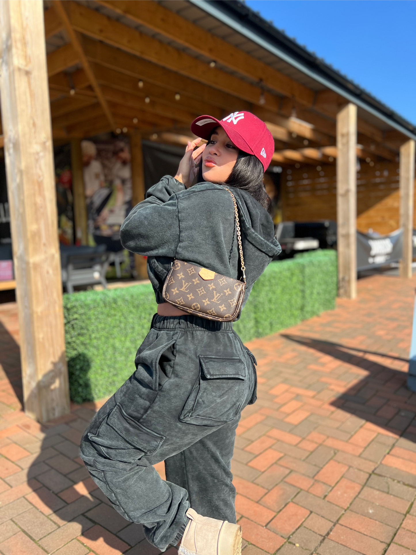 Black Swan ~ Vintage Wash Hoodie & Jogger Set
