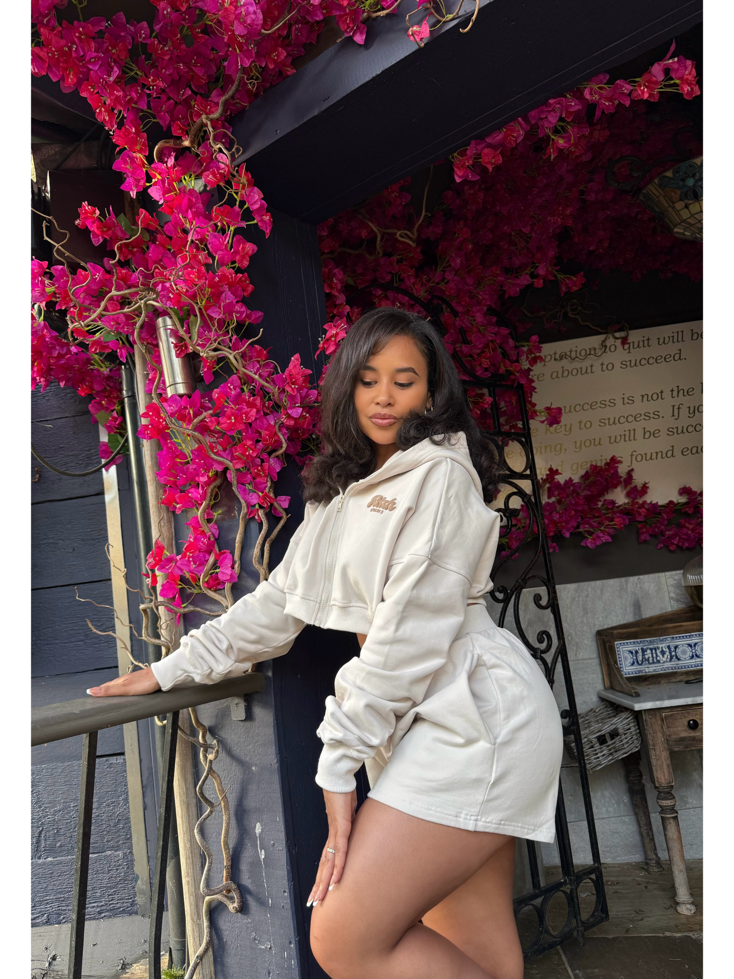The Lily Crop Hoodie & Shorts Set