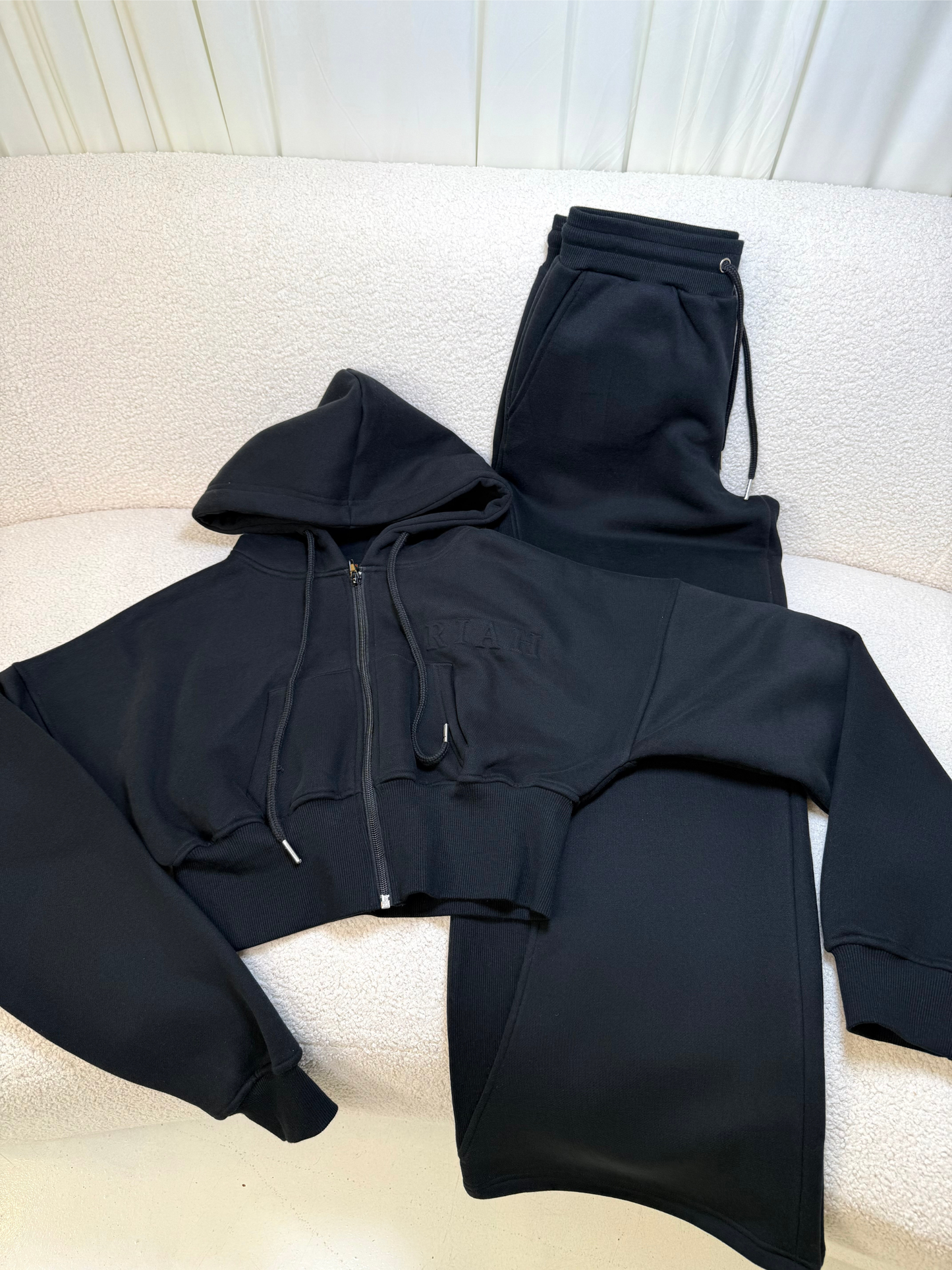 The Nara Hoodie & Jogger Full Set ~ Black