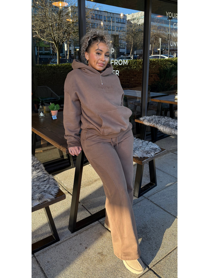 The Vera Hoodie & Jogger Full Set ~ Chestnut Brown