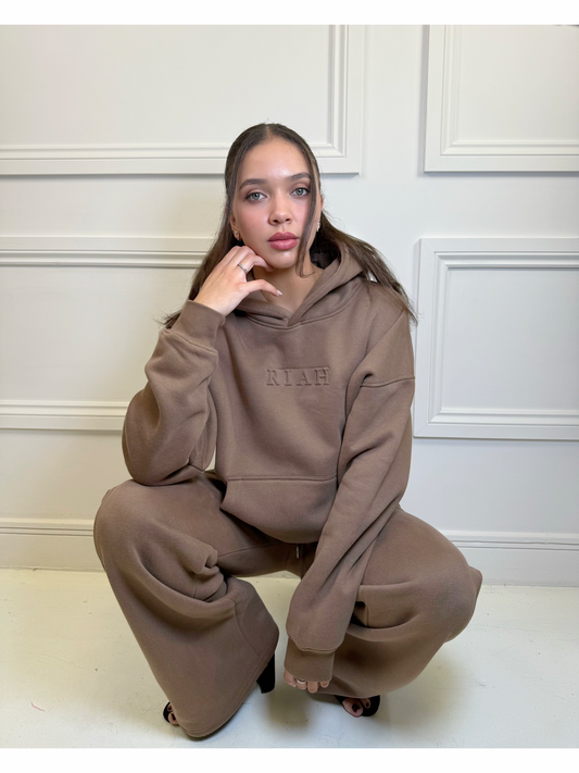 The Vera Hoodie & Jogger Full Set ~ Chestnut Brown