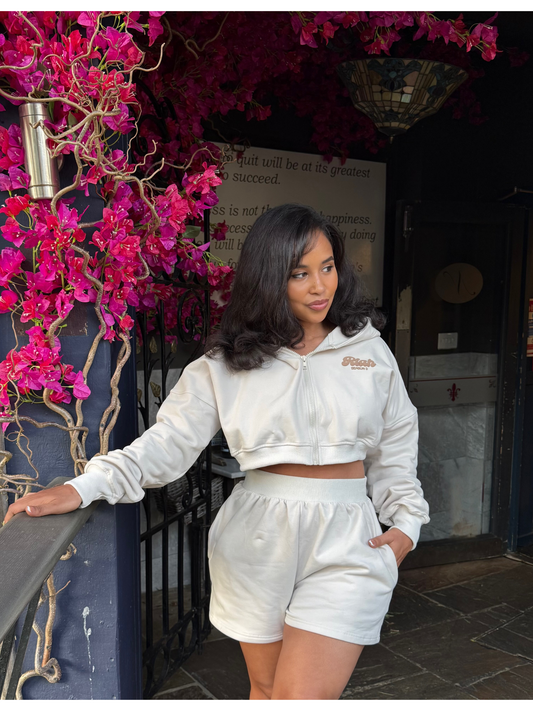 The Lily Crop Hoodie & Shorts Set
