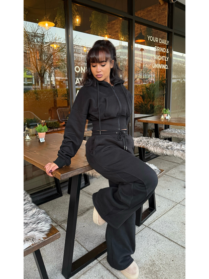 The Nara Hoodie & Jogger Full Set ~ Black