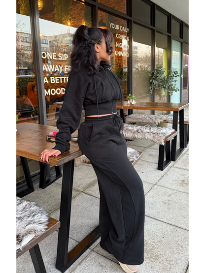 The Nara Hoodie & Jogger Full Set ~ Black