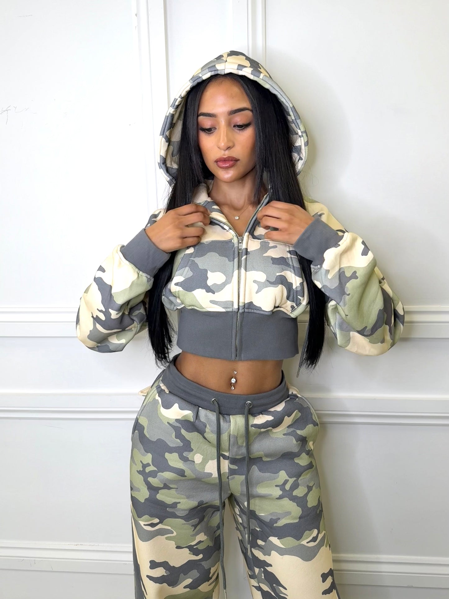 Sage Camouflage Hoodie