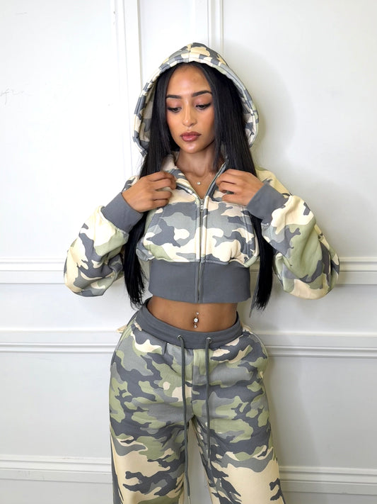Sage Camouflage Hoodie