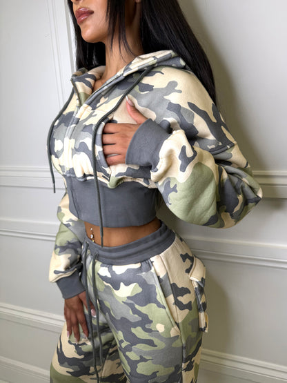 Sage Camouflage Hoodie
