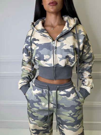 Sage Camouflage Hoodie