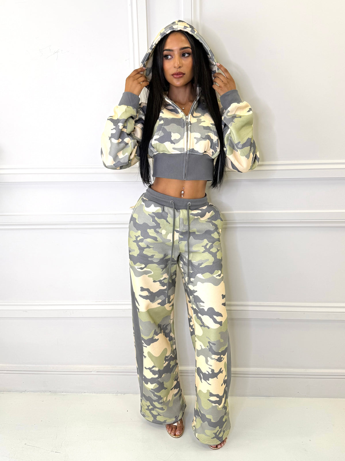 Sage Camouflage Joggers