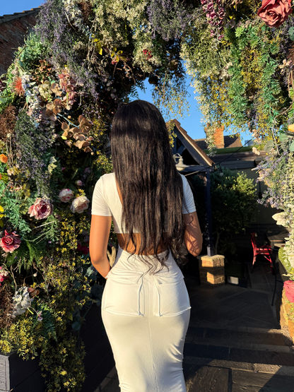 Carina Midi Dress ~ Snow White