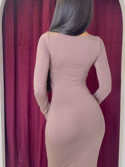 Celine Maxi Dress ~ Mocha